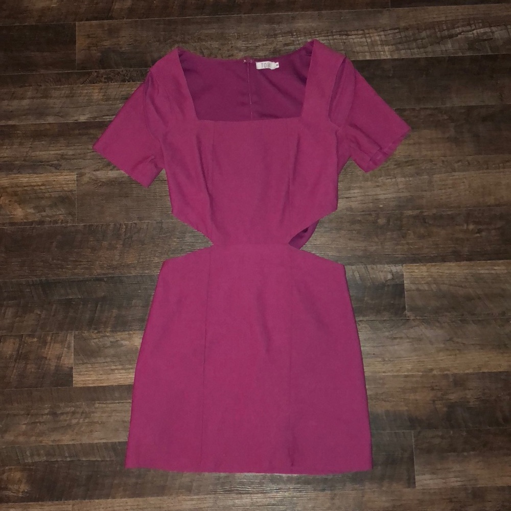 Wine Tobi Cut Out Dress